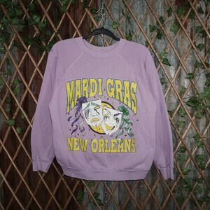L - Vintage Y2K American Vintage Sweatshirts mardi gras new